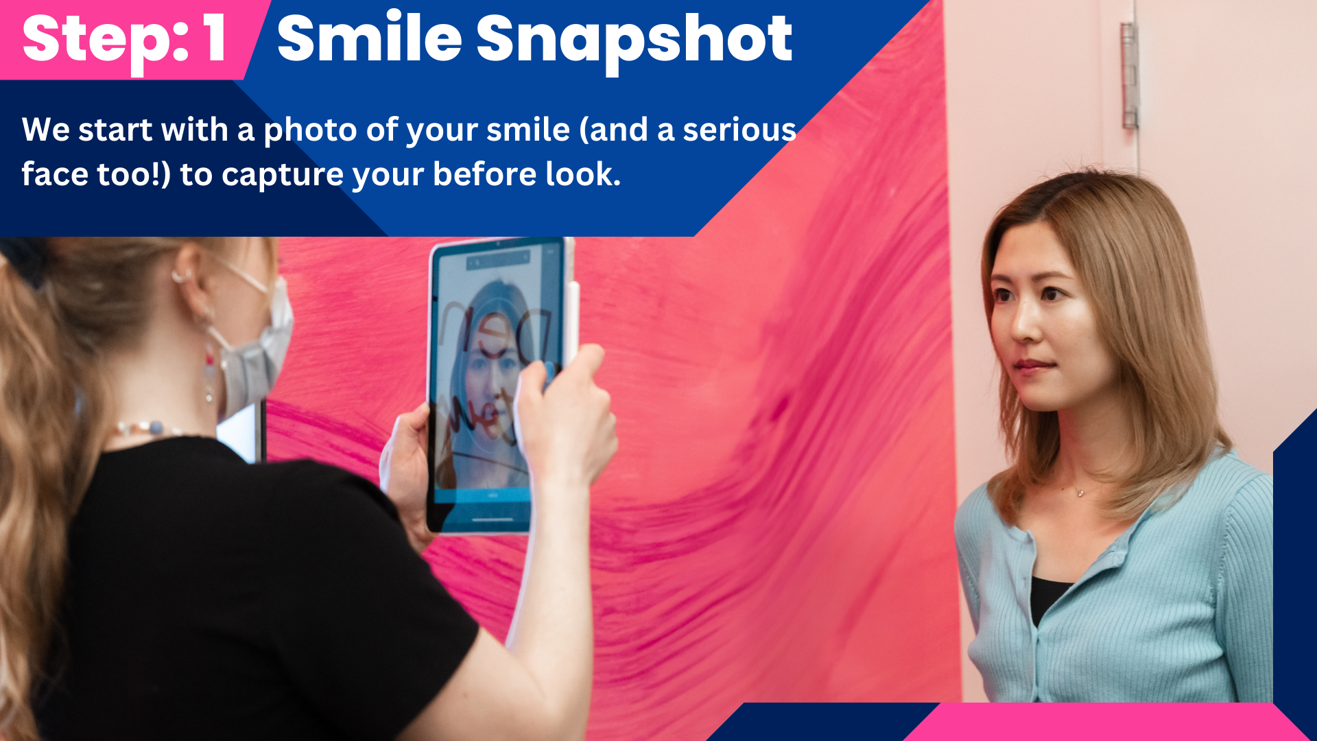 Smile snapshot photo taken at dental clinic